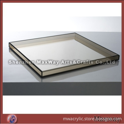 Table Light Brown Acrylic Serving/Fruit Tray